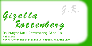 gizella rottenberg business card